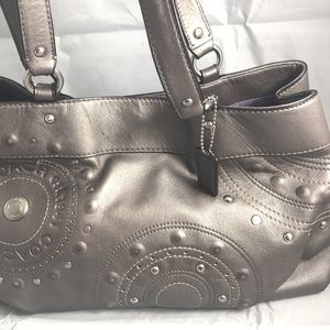 Coach Studded Appliqué Carryall, Shoulder Purse